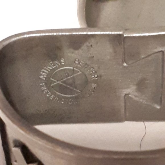 Aitkens Pewter Napkin Rings Vintage Geometric Tableware - Picture 5 of 7